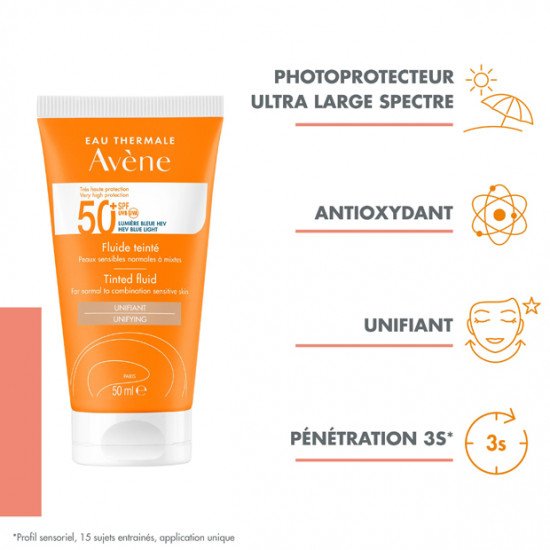 AVENE Fluide teinté SPF 50+ 50ML