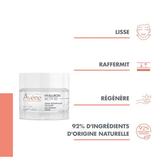 AVENE HYALURON ACTIV B3 Creme Regeneration Cellulaire 50ML