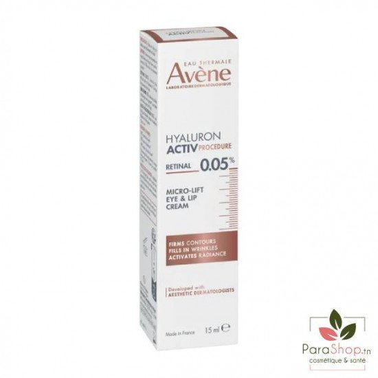 Avene Hyaluron Activ Procedure Retinal Creme Micro Lift Yeux & Levres 15ML Avene Hyaluron Activ Procedure Retinal Creme Micro Lift Yeux & Levres 15ML