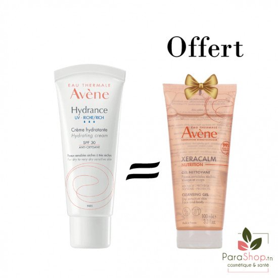 AVENE PACK HYDRANCE RICHE CREME + XERACALM GEL NETTOYANT 100ML OFFERT AVENE PACK HYDRANCE RICHE CREME + XERACALM GEL NETTOYANT 100ML OFFERT