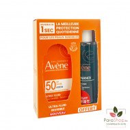 AVENE PACK ULTRA FLUID INVISIBLE + CLEANANCE GEL NETTOYANT 100ML OFFERT