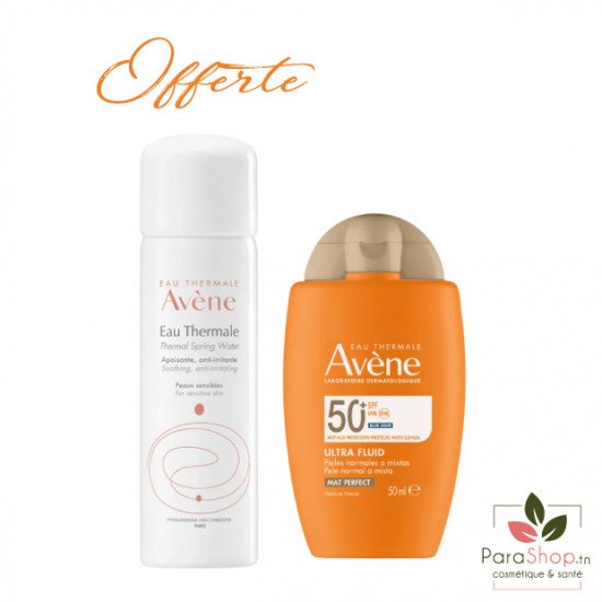AVENE PACK ULTRA FLUID PERFECTEUR TEINTE + EAU THERMALE 50ML OFFERTE
