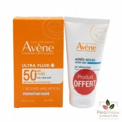 AVENE DUO ULTRA FLUID PERFECTEUR TEINTE SPF50 + LAIT APRES SOLEIL OFFERT