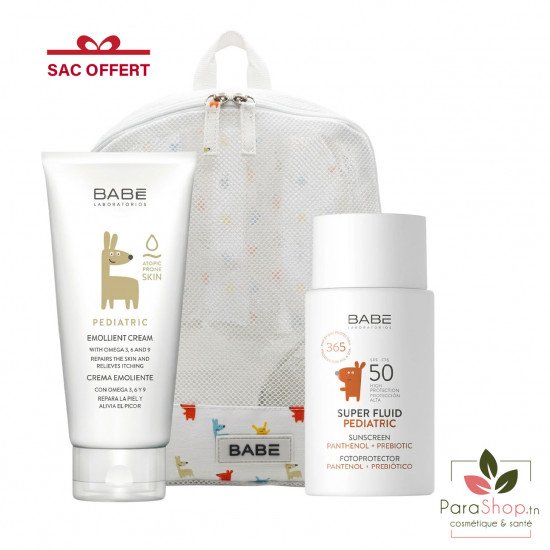 BABE PACK BABE SUPER FLUID PEDIATRIC SPF50 + CREME EMOLLIENTE 200ML BABE PACK BABE SUPER FLUID PEDIATRIC SPF50 + CREME EMOLLIENTE 200ML