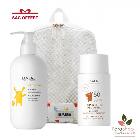 BABE PACK BABE SUPER FLUID PEDIATRIC SPF50 + GEL DOUCHE 500ML