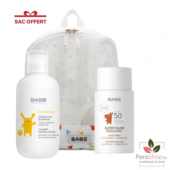 BABE PACK BABE SUPER FLUID PEDIATRIC SPF50 + SHAMPOOING EXTRA DOUX 200ML BABE PACK BABE SUPER FLUID PEDIATRIC SPF50 + SHAMPOOING EXTRA DOUX 200ML