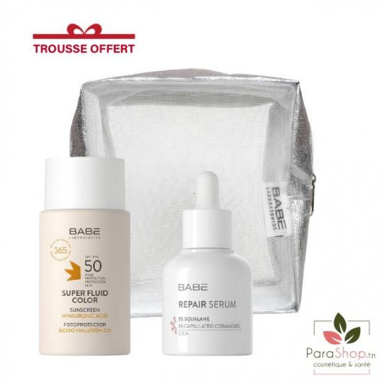 BABE PACK Super Fluid Color SPF50 + BABE REPAIR SERUM 30ML