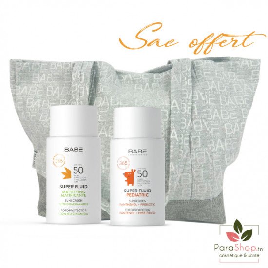 BABE PACK Super Fluid Matifiant SPF 50 + PEDIATRIC SPF 50 BABE PACK Super Fluid Matifiant SPF 50 + PEDIATRIC SPF 50
