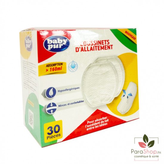 BABY PUR COUSSINETS D'ALLAITEMENT 30 PIECES BABY PUR COUSSINETS D'ALLAITEMENT 30 PIECES