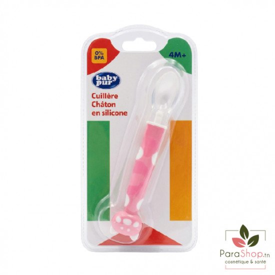 BABY PUR CUILLERE CHATON EN SILICONE 4M+ - 76801
