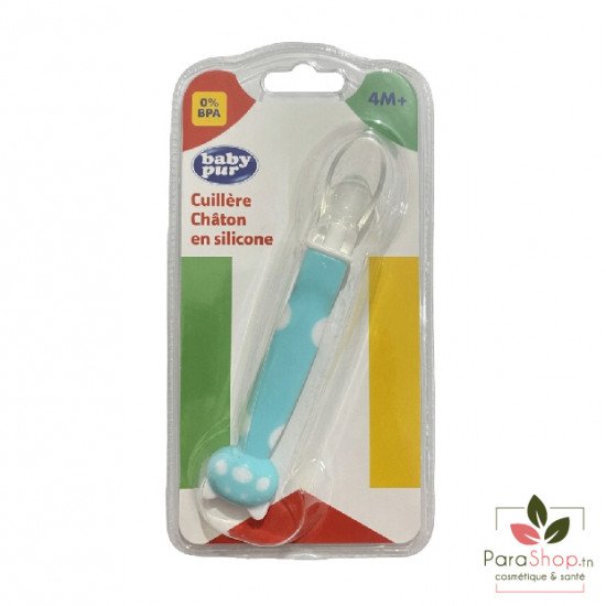 BABY PUR CUILLERE CHATON EN SILICONE 4M+ - 76801