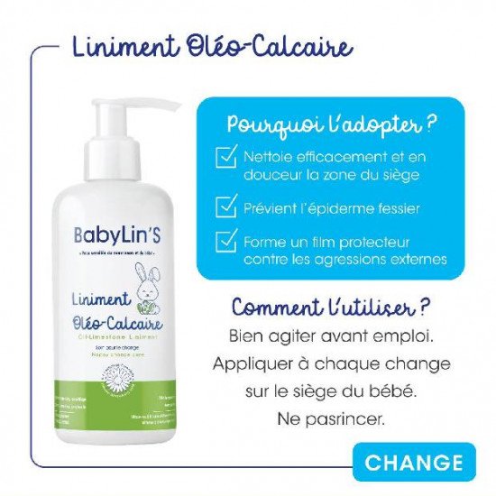 BABYLINS LINIMENT OLEO-CALCAIRE 250ML BABYLINS LINIMENT OLEO-CALCAIRE 250ML
