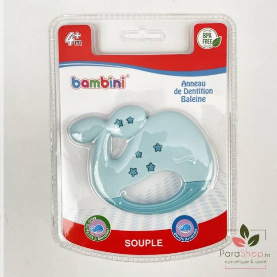 BAMBINI ANNEAU DE DENTITION BALEINE - 484 BAMBINI ANNEAU DE DENTITION BALEINE - 484