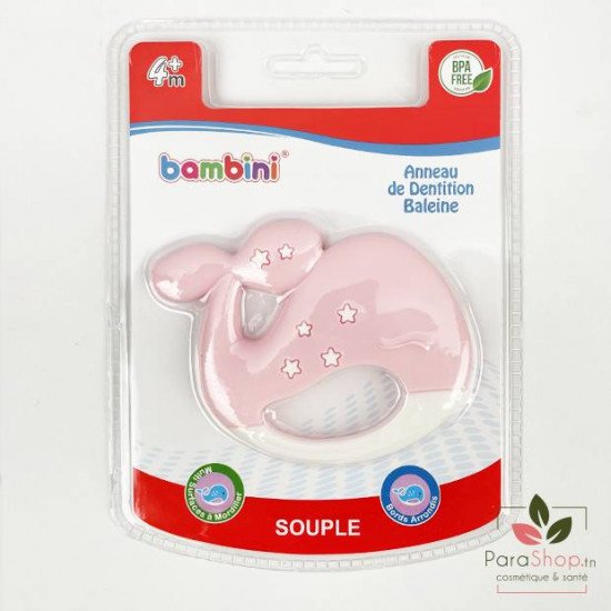 BAMBINI ANNEAU DE DENTITION BALEINE - 484 BAMBINI ANNEAU DE DENTITION BALEINE - 484