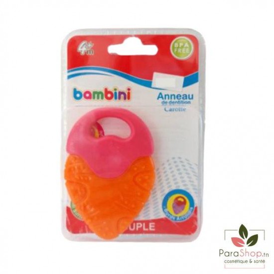 BAMBINI ANNEAU DE DENTITION CAROTTE - 475 BAMBINI ANNEAU DE DENTITION CAROTTE - 475