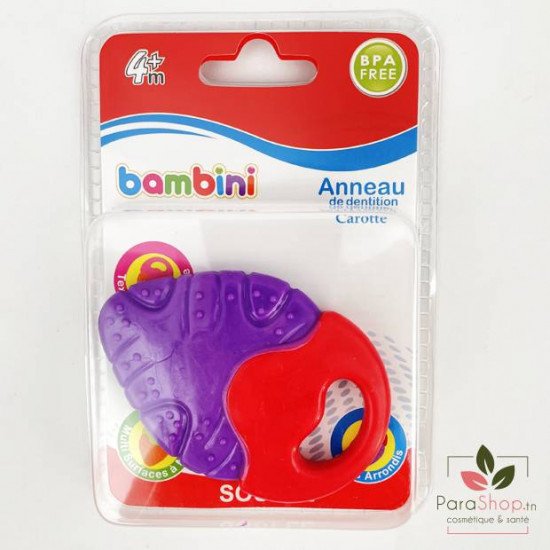 BAMBINI ANNEAU DE DENTITION CAROTTE - 475 BAMBINI ANNEAU DE DENTITION CAROTTE - 475