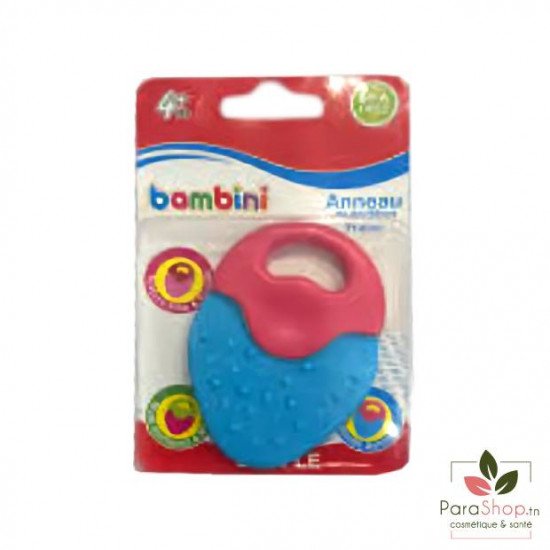BAMBINI ANNEAU DE DENTITION FRAISE - 474 BAMBINI ANNEAU DE DENTITION FRAISE - 474