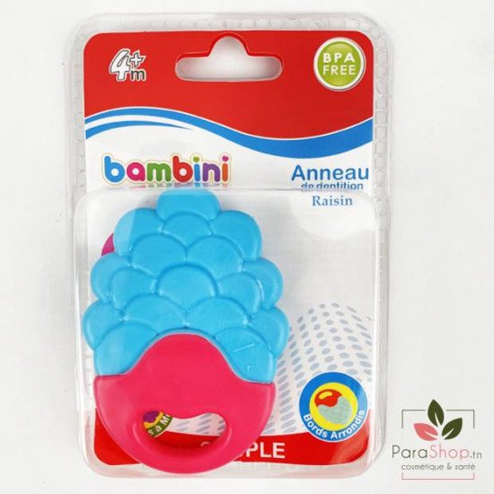 BAMBINI ANNEAU DE DENTITION RAISIN - 473 BAMBINI ANNEAU DE DENTITION RAISIN - 473