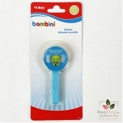 BAMBINI ATTACHE SUCETTE RUBAN 6M+ - 451