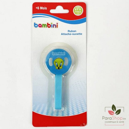 BAMBINI ATTACHE SUCETTE RUBAN 6M+ - 451