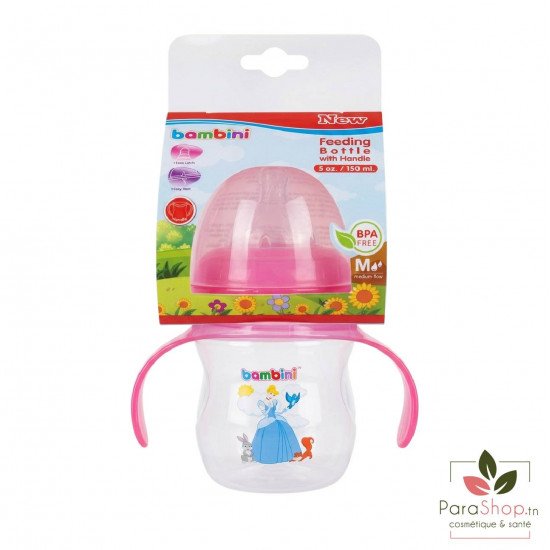 BAMBINI BIBERON COL LARGE AVEC ANSES 150ML - 909