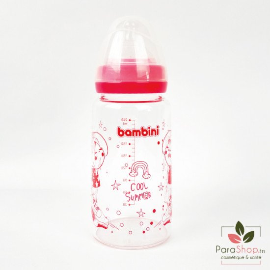 BAMBINI BIBERON LARGE EN VERRE 240ML - 614