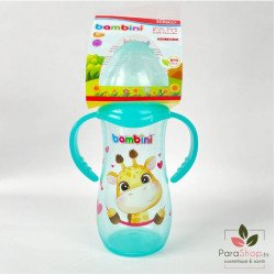  BAMBINI BIBERON JUMBO LARGE AVEC ANSES 330ML - 907