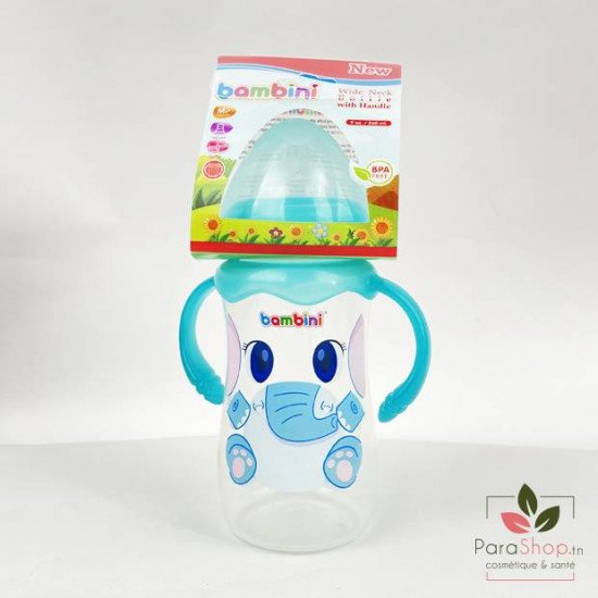 BAMBINI BIBERON LARGE AVEC ANSES 260ML - 902