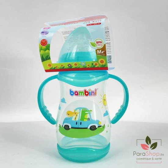 BAMBINI BIBERON LARGE AVEC ANSES 300ML - 904