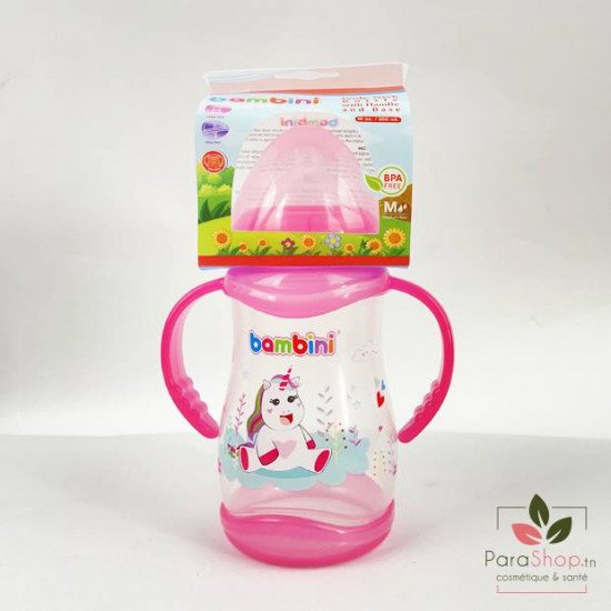 BAMBINI BIBERON LARGE AVEC ANSES 300ML - 904