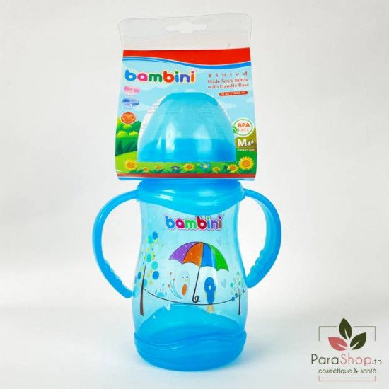 BAMBINI BIBERON LARGE AVEC ANSES 300ML - 905