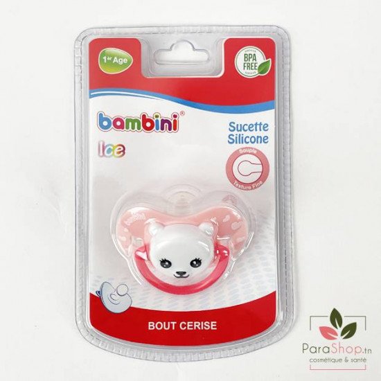 BAMBINI SUCETTE BOUT CERISE 1ERE AGE ICE - 429
