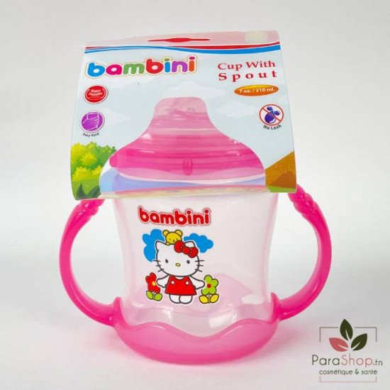 BAMBINI TASSE BEC SILICONE SOUPLE 210ML - 407