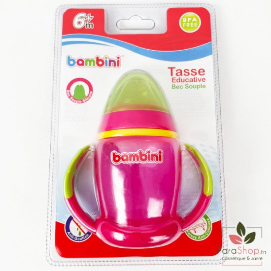 BAMBINI TASSE EDUCATIVE BEC SILICONE SOUPLE - 469