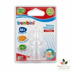 BAMBINI TETINE SILICONE DOUBLE 2EME AGE - 413