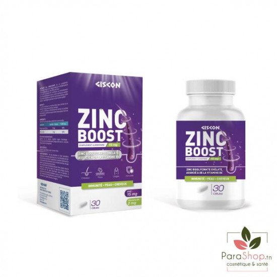 ZINC BOOST ZINC BISGLYCINATE 30 GELULES ZINC BOOST ZINC BISGLYCINATE 30 GELULES