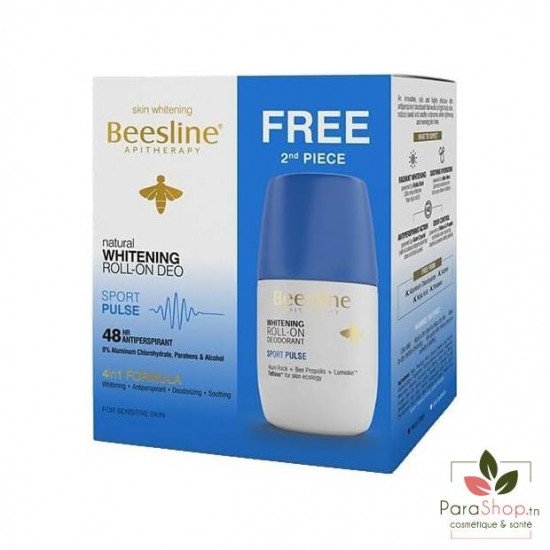BEESLINE Coffret Deodorant Eclaircissant Sport Pulse Roll On