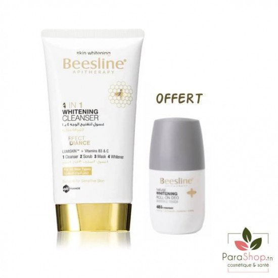 BEESLINE COFFRET Gel Nettoyant Eclaircissant Visage 4EN1 +1 Deo Invisible OFFERT BEESLINE COFFRET Gel Nettoyant Eclaircissant Visage 4EN1 +1 Deo Invisible OFFERT