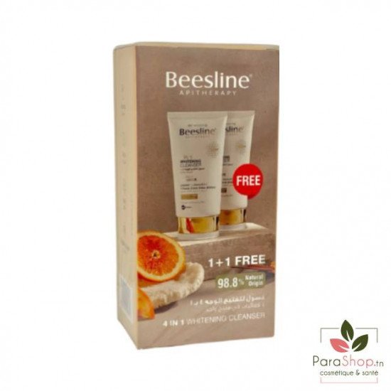 BEESLINE COFFRET Gel Nettoyant Eclaircissant Visage 4EN1 +1 OFFERT BEESLINE COFFRET Gel Nettoyant Eclaircissant Visage 4EN1 +1 OFFERT