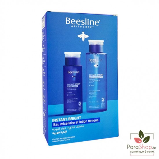 BEESLINE COFFRET INSTANT BRIGHT EAU MICELLAIRE + LOTION TONIQUE BEESLINE COFFRET INSTANT BRIGHT EAU MICELLAIRE + LOTION TONIQUE