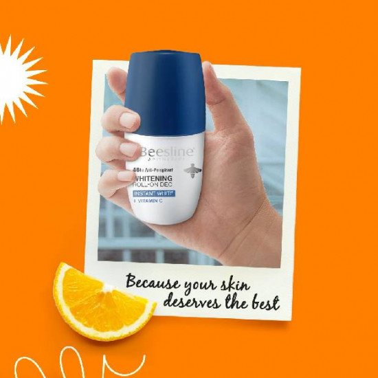 BEESLINE DEODORANT ECLAIRCISSANT INSTANT WHITE + VITAMINE C BEESLINE DEODORANT ECLAIRCISSANT INSTANT WHITE + VITAMINE C