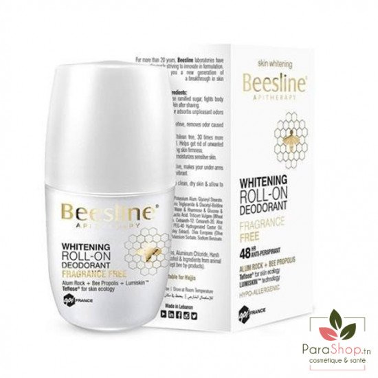BEESLINE Deodorant Eclaircissant Sans Parfum Roll-On BEESLINE Deodorant Eclaircissant Sans Parfum Roll-On