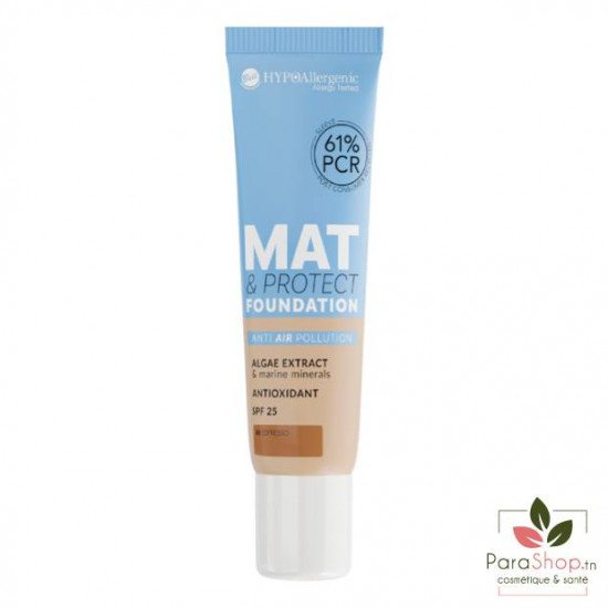 Bell HYPO MAT & PROTECT Fond de teint SPF25 - 08 Espresso