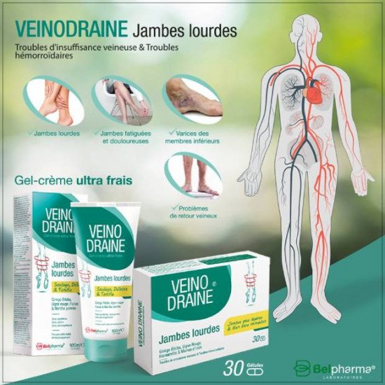 BELPHARMA VEINO DRAINE 30 GELULES 