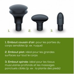 BEURER MG 79 Sensitive Pistolet de Massage Musculaire  BEURER MG 79 Sensitive Pistolet de Massage Musculaire