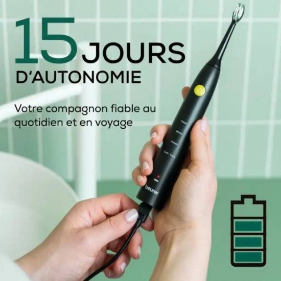 BEURER SC 30 Jet Black GP Brosse a Dents Electrique BEURER SC 30 Jet Black GP Brosse a Dents Electrique
