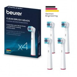 BEURER TB 30 / TB 50 Tete de Brosse a Dents Clean X4