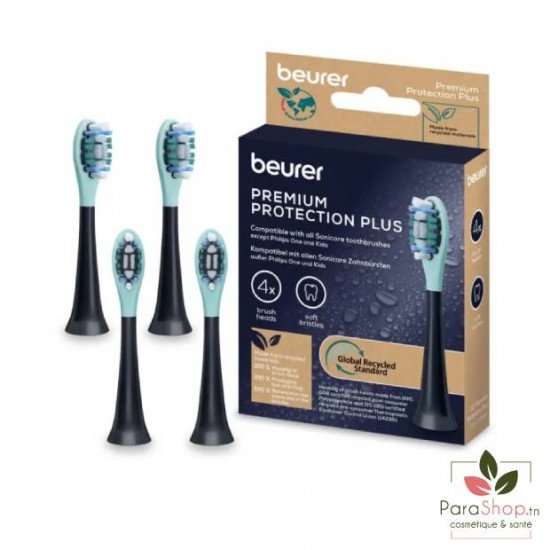 BEURER Tetes de Brosse a Dents SC Premium Protection Plus 4xGP - 10523 BEURER Tetes de Brosse a Dents SC Premium Protection Plus 4xGP - 10523