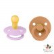 BIBS 02 SUCETTES COLOUR NATURAL RUBBER VIOLET SKY PUMPKIN SIZE 1