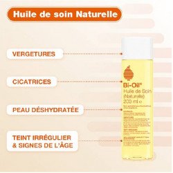 BIO OIL HUILE DE SOIN NATURELLE 200ML